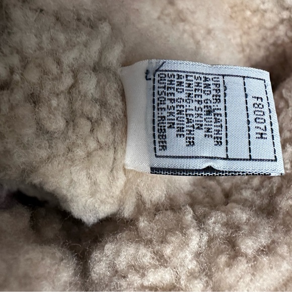 UGG Brown Sandra Leather and Shearling Wedge Knee-High Boots, Sz 9 - Picture 11 of 13